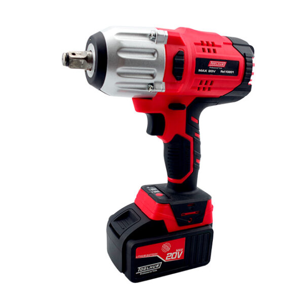 PISTOLA DE IMPACTO 20V 1/2" BRUSHLESS 4000 MAH, 600 N.M.