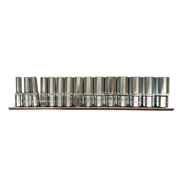 JUEGO DE VASOS LARGOS – 3/8″ DR. 12 CARAS, 15PZS
