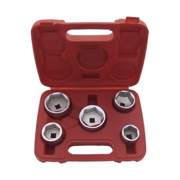 JUEGO VASOS DE FILTROS 3/8" DE BAJO PERFIL 5 PZS