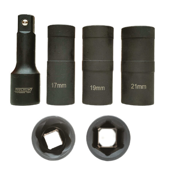 JUEGO DE VASOS ESTRIADOS DE 6 CARAS PARA RUEDAS