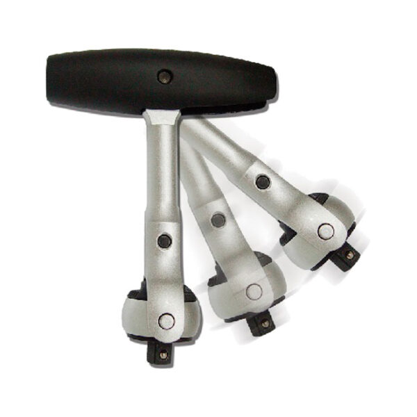 CARRACA 1/4" CABEZA GIRATORIA Y MANGO FLEXIBLE