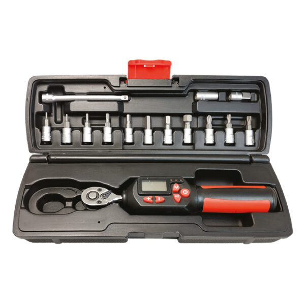 LLAVE DINAMOMETRICA DIGITAL 1/4" - 15 PZS