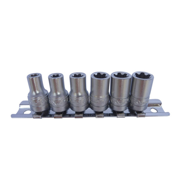 JUEGO DE VASOS TORX PLUS - 1/4"", 6 PZS.