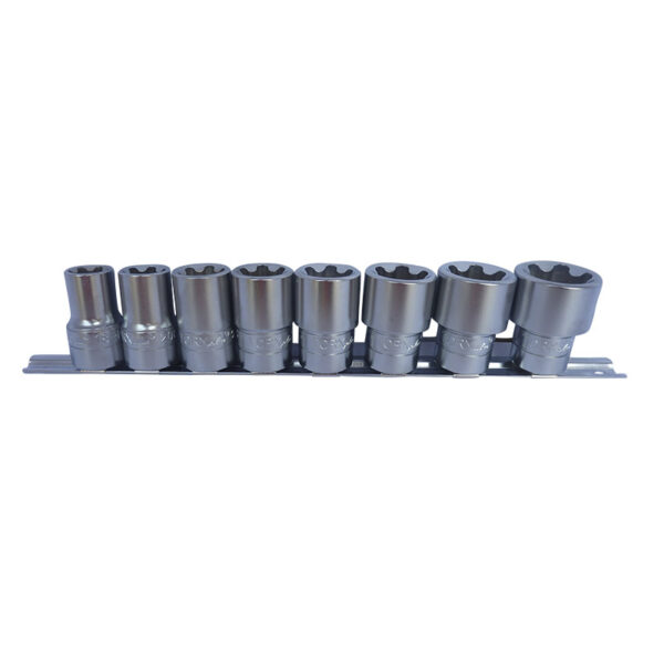 JUEGO DE VASOS TORX PLUS - 1/2"", 8 PZS.