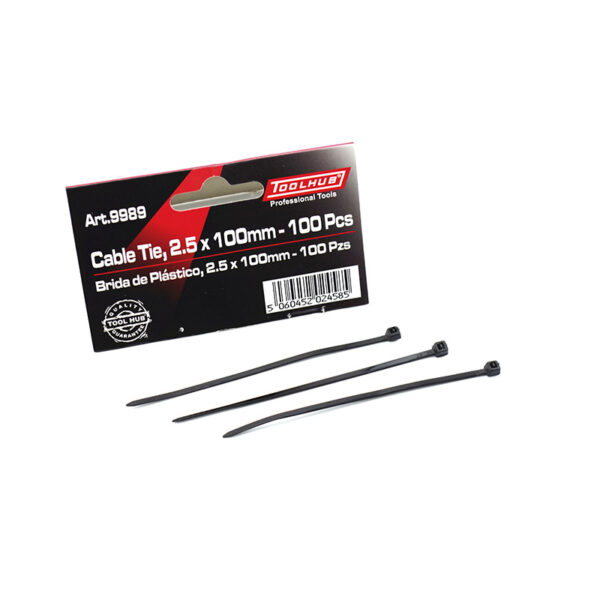 BRIDA DE PLASTICO, 2.5 X 100MM - 100 PZS