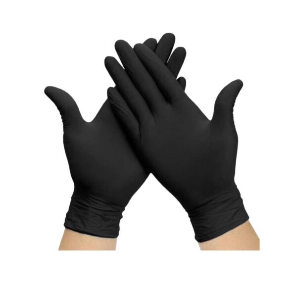 GUANTES DE NITRILO NEGROS – CAJA 100 UDS
